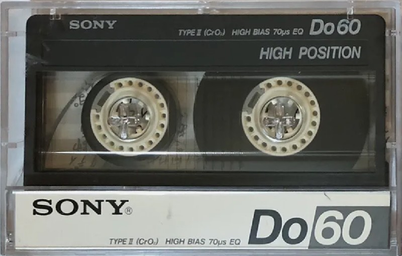 Compact Cassette Sony Do 60 "DO60" Type II Chrome 1985 Japan