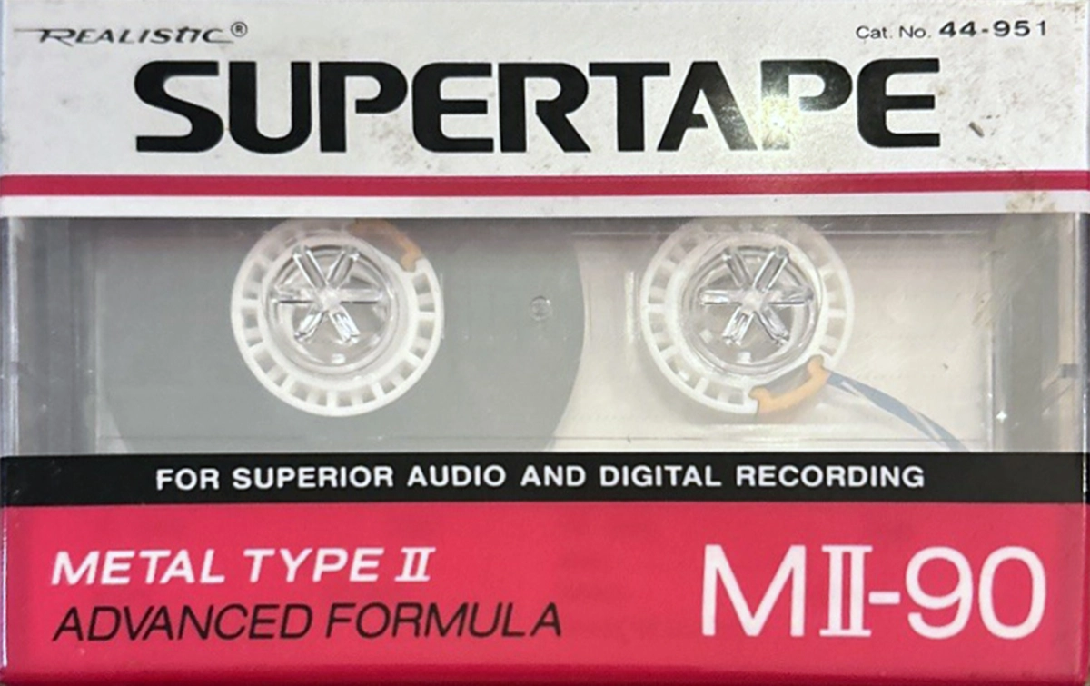 Compact Cassette SUPERTAPE MII 90 Type II Chrome 1992 USA