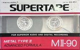 Compact Cassette SUPERTAPE MII 90 Type II Chrome 1992 USA
