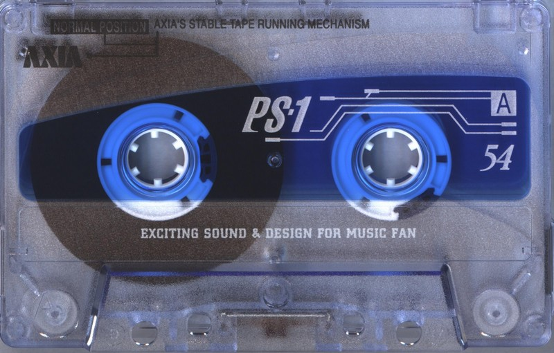 Compact Cassette AXIA PS-I / PS-1 54 "PS1J 54" Type I Normal 1997 Japan