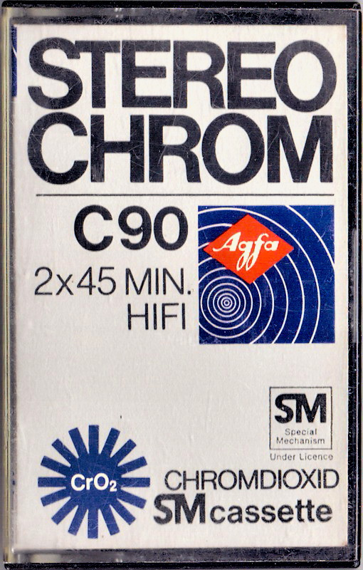 Compact Cassette AGFA Stereochrom 90 Type II Chrome 1975 Europe
