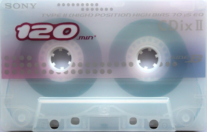 Compact Cassette Sony CDix II 120 "C-120CDX2H" Type II Chrome 2000 Japan