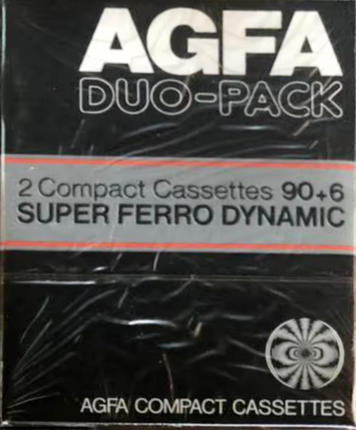 2 pack AGFA Super Ferro Dynamic 90+6 Type I Normal 1979 Europe