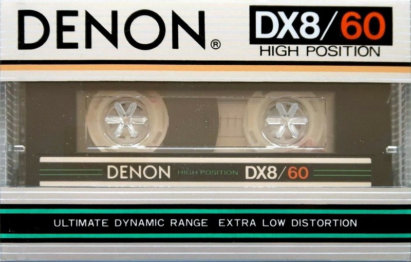 Compact Cassette Denon DX8 60 Type II Chrome 1982 Japan