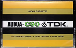 Compact Cassette TDK Audua 90 Type I Normal 1975 Europe, USA