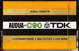 Compact Cassette TDK Audua 90 Type I Normal 1975 Europe, USA