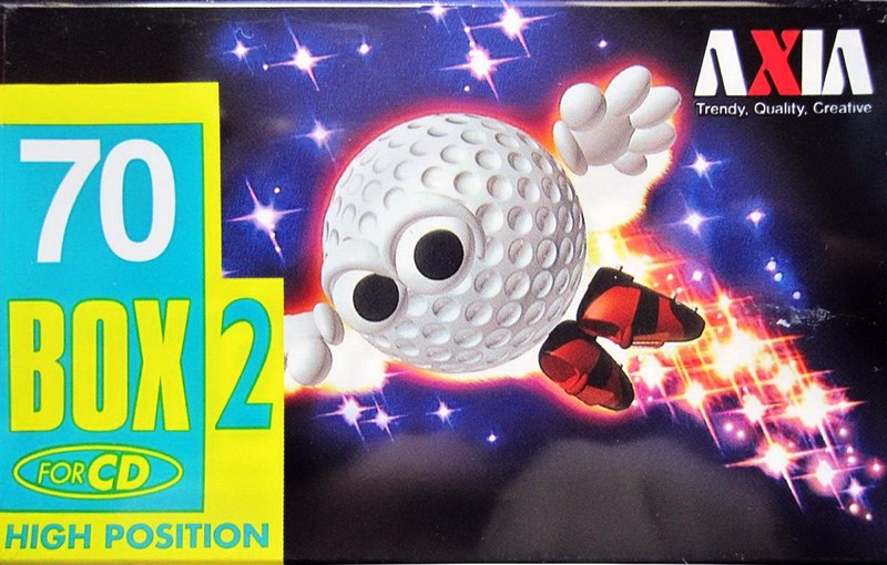 Compact Cassette AXIA Box 2 70 "BOX2B 70" Type II Chrome 1996 Japan