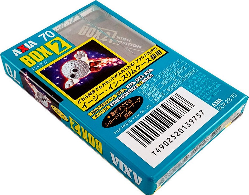 Compact Cassette AXIA Box 2 70 "BOX2B 70" Type II Chrome 1996 Japan