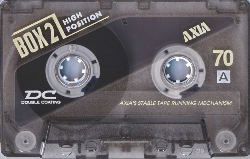 Compact Cassette AXIA Box 2 70 "BOX2B 70" Type II Chrome 1996 Japan