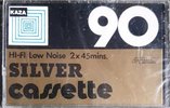 Compact Cassette KAZA 90 "Silver" Type I Normal 1980 Worldwide