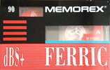 Compact Cassette Memorex dBS+ 90 Type I Normal 1991 Europe