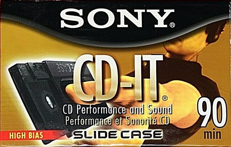 Compact Cassette Sony CD-IT 90 "C-90CDT2L" Type II Chrome 2001 North America