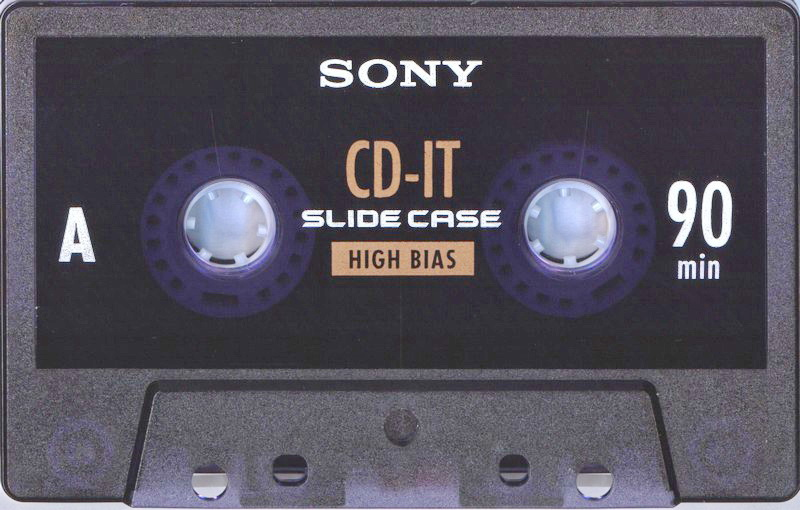 Compact Cassette Sony CD-IT 90 "C-90CDT2L" Type II Chrome 2001 North America