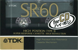 Compact Cassette TDK SR 60 "SR-60K" Type II Chrome 1989 Japan