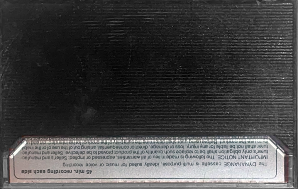 Compact Cassette Scotch Dynarange 90 Type I Normal 1977 USA