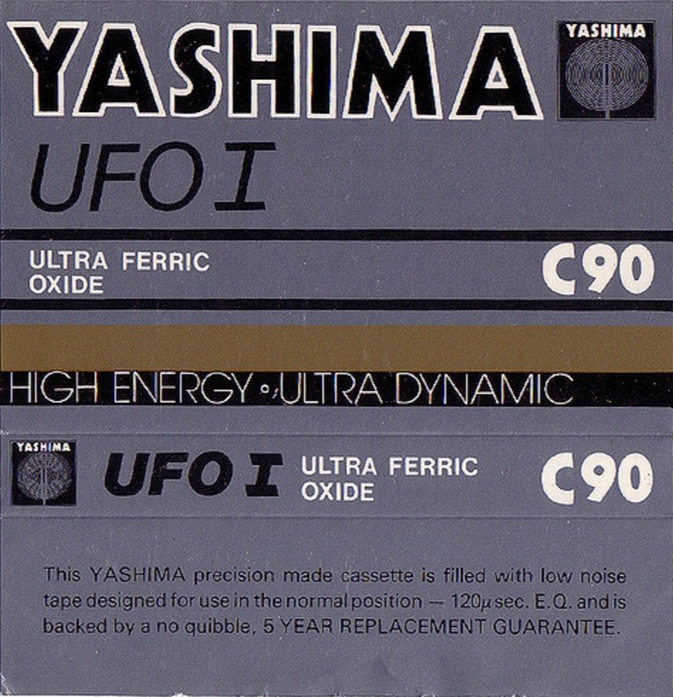 Compact Cassette Yashima UFO I 90 Type I Normal 1979 UK