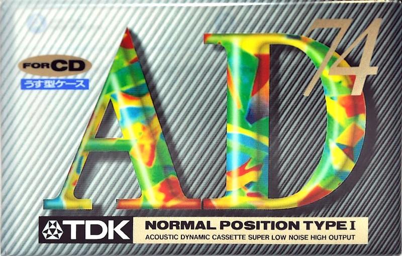 Compact Cassette TDK AD 74 "AD-74F" Type I Normal 1994 Japan