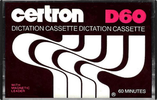 Compact Cassette Certron 60 Dictating Cassette 1978 Mexico
