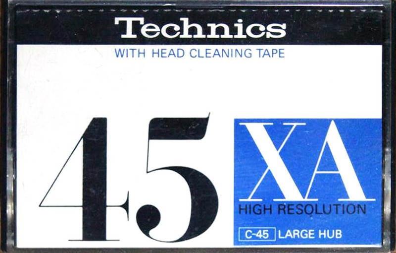 Compact Cassette Technics XA 45 "RT-45XA" Type II Chrome 1978 Japan