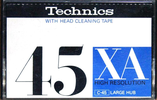 Compact Cassette Technics XA 45 "RT-45XA" Type II Chrome 1978 Japan