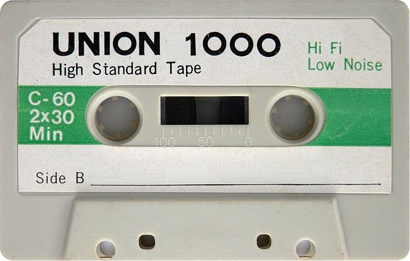 Compact Cassette Union 1000 60 Type I Normal Hong Kong