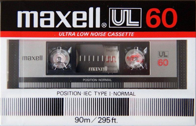 Compact Cassette Maxell UL 60 Type I Normal 1985 Europe