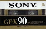 Compact Cassette Sony GF-X 90 "market Asia or Euro" Type I Normal 1985 Thailand