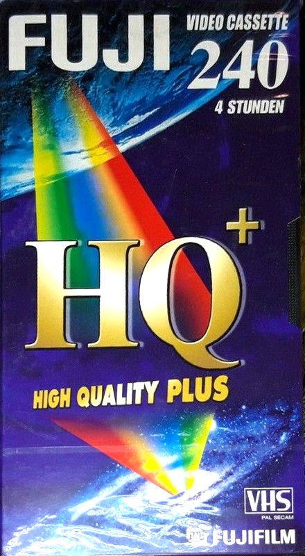 VHS, Video Home System Fuji HQ+ 240 "HQ+ E-240" Type I Normal Europe