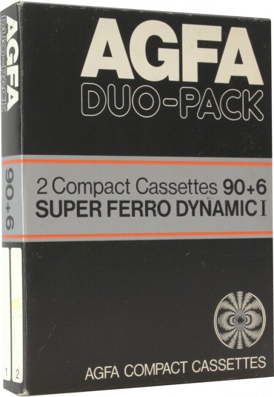 2 pack AGFA Super Ferro Dynamic I 90+6 Type I Normal 1978 Europe