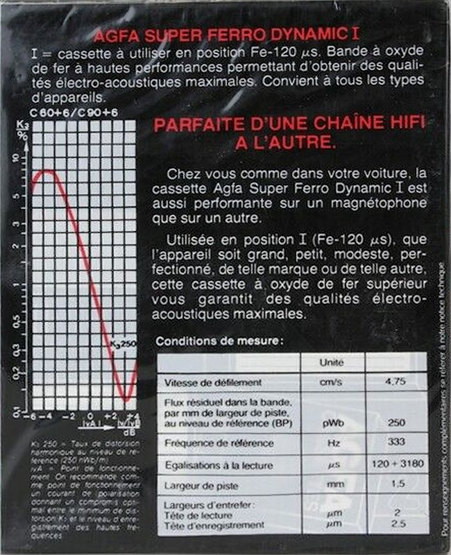 2 pack AGFA Super Ferro Dynamic I 90+6 Type I Normal 1978 Europe