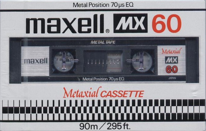 Compact Cassette Maxell MX 60 Type IV Metal 1980 Europe