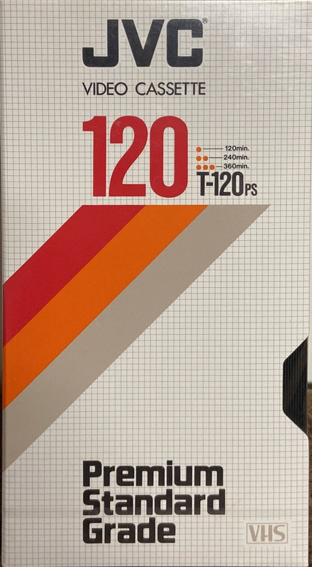 VHS, Video Home System JVC 120 Type I Normal 1980 North America