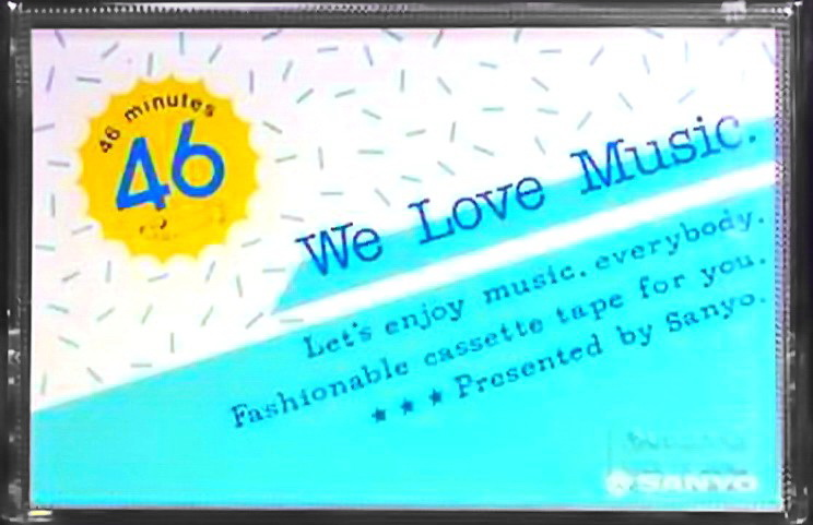 Compact Cassette Sanyo We Love Music 46 "Yellow" Type I Normal 1986 Japan