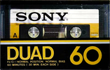 Compact Cassette Sony Duad 60 Type III Ferro Chrome 1978 Japan