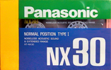 Compact Cassette Panasonic NX 30 "RT-NX30" Type I Normal 1989 Japan