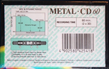 Compact Cassette Maxell Metal CD 60 Type IV Metal 1996 Europe