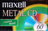 Compact Cassette Maxell Metal CD 60 Type IV Metal 1996 Europe