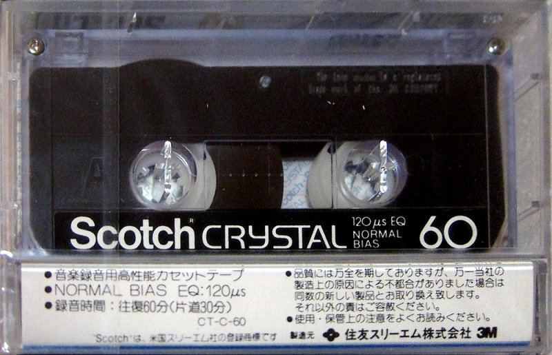 Compact Cassette Scotch Crystal 60 Type I Normal 1981 Japan