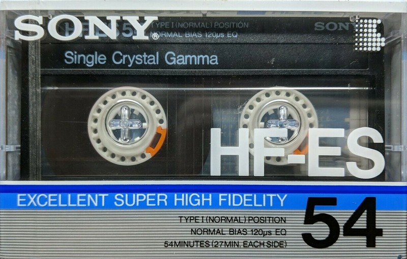 Compact Cassette Sony HF-ES 54 Type I Normal 1986 Japan