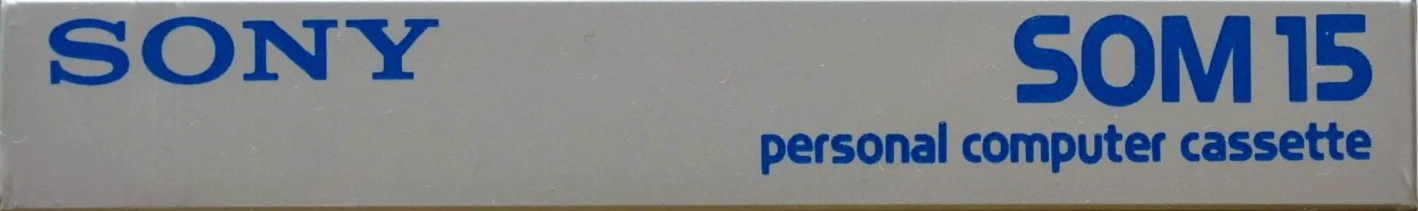 Compact Cassette Sony SOM 15 Computer Cassette 1984 Japan