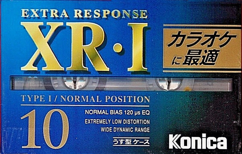 Compact Cassette Konica XR 10 "XR-I" Type I Normal 1990 Japan