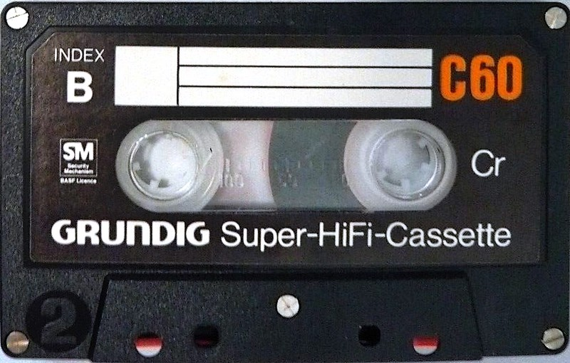 Compact Cassette Grundig Super HiFi Cassette 60 Type II Chrome 1976 Germany