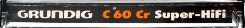 Compact Cassette Grundig Super HiFi Cassette 60 Type II Chrome 1976 Germany
