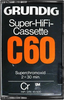 Compact Cassette Grundig Super HiFi Cassette 60 Type II Chrome 1976 Germany