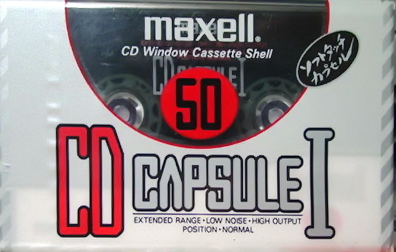 Compact Cassette Maxell CD Capsule I 50 "CDC-I 50" Type I Normal 1990 Japan