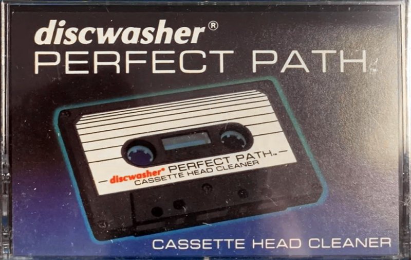 Compact Cassette Discwasher Perfect Path Cleaning Cassette 1985 USA