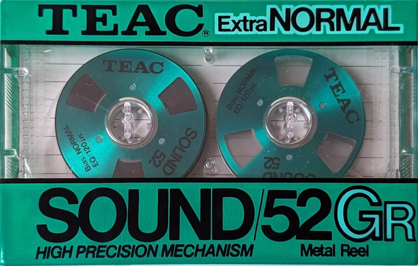 Compact Cassette Teac SOUND 52 "/52GR" Type I Normal 1984 Japan
