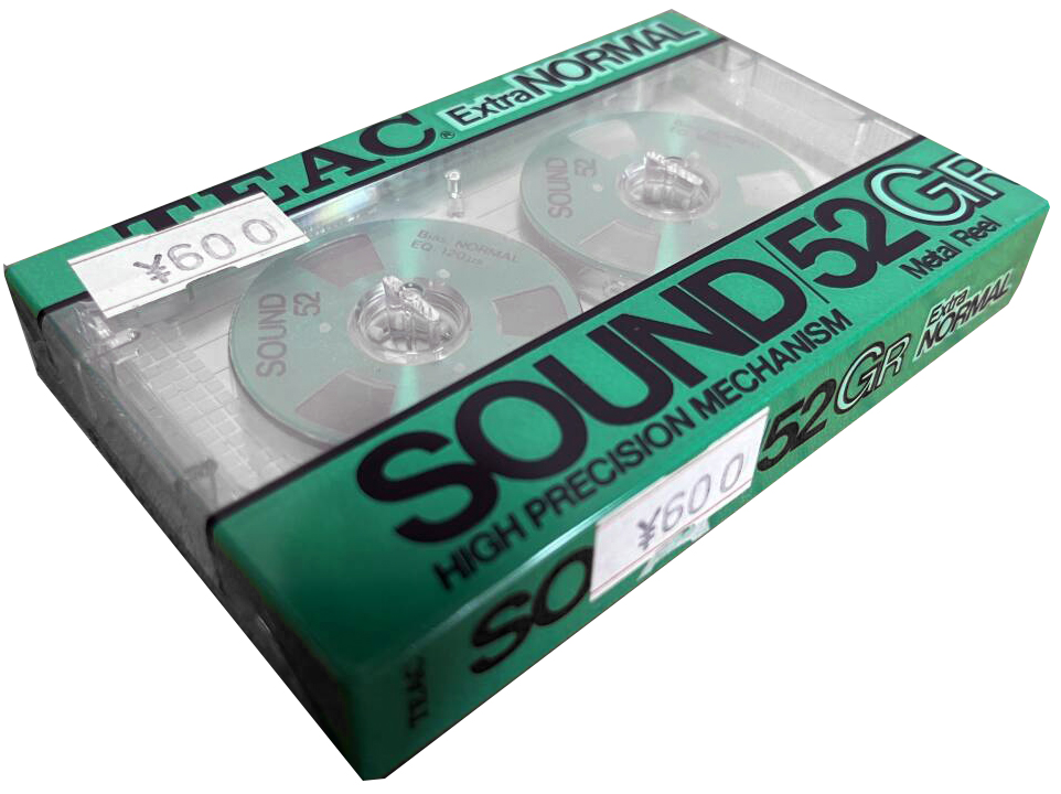 Compact Cassette Teac SOUND 52 "/52GR" Type I Normal 1984 Japan