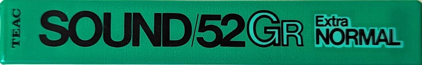 Compact Cassette Teac SOUND 52 "/52GR" Type I Normal 1984 Japan