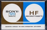 Compact Cassette Sony 120 "High Fidelity" Type I Normal 1972 Europe